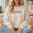 Chosen Christian Sweatshirt, Faith-Based Scripture Pullover