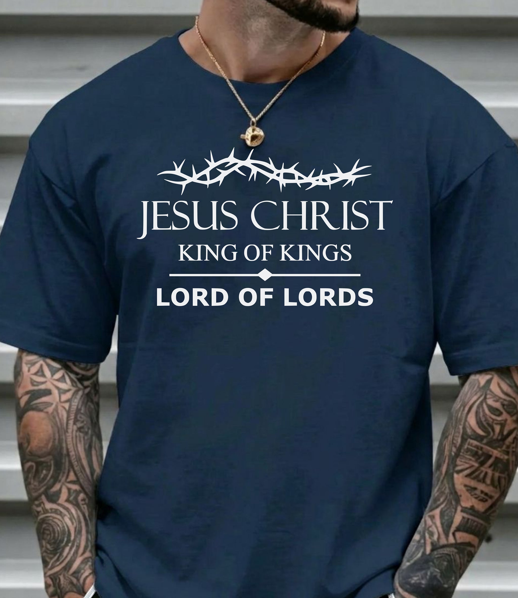 Jesus Christ King of Kings Lord of Lords T-Shirt |  Christian Faith Graphic Tee