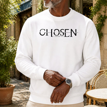 Chosen Christian Sweatshirt, Faith-Based Scripture Pullover