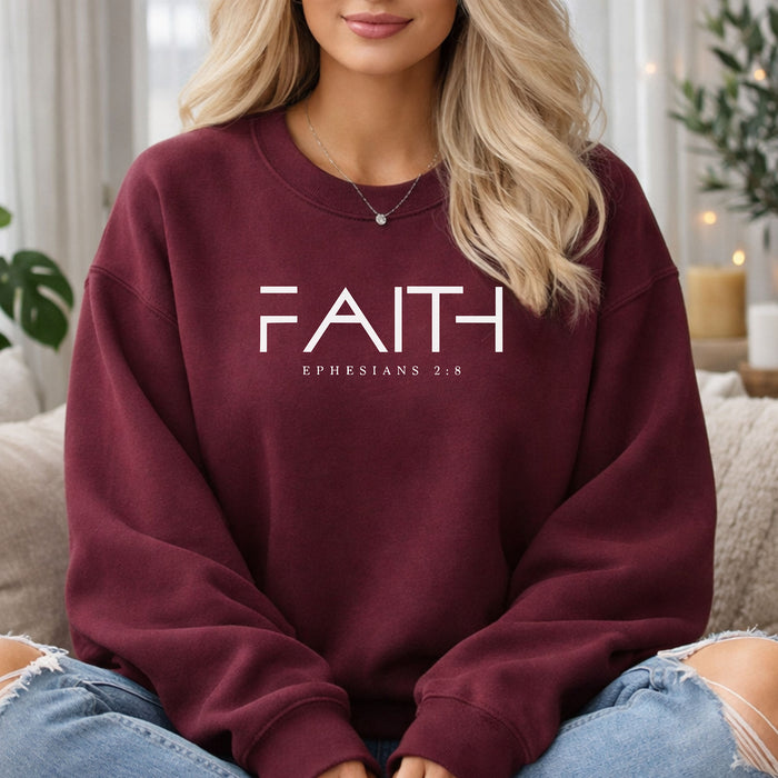 Faith Ephesians 2:8 Sweatshirt