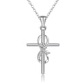 Elegant Faith Cross Necklace, Inspirational Faith Jewelry
