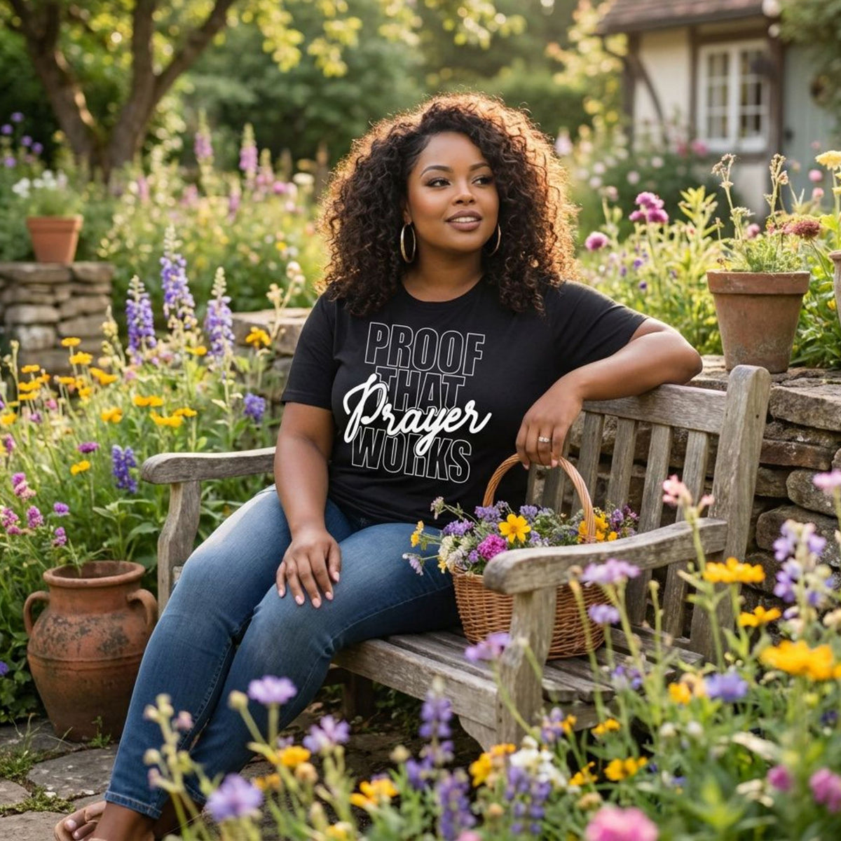Proof That Prayer Works T-Shirt, Inspirational Faith Graphic Tee