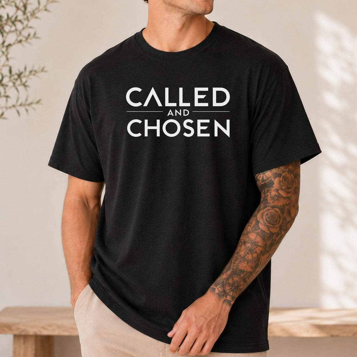 Called And Chosen T-Shirt, Faith Statement Tee