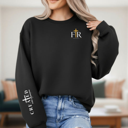 Faith Real Apparel Monogram Christian Sweatshirt