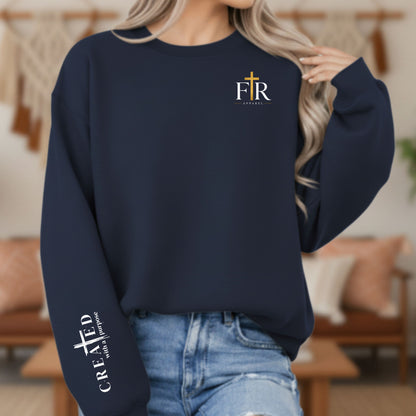 Faith Real Apparel Monogram Christian Sweatshirt