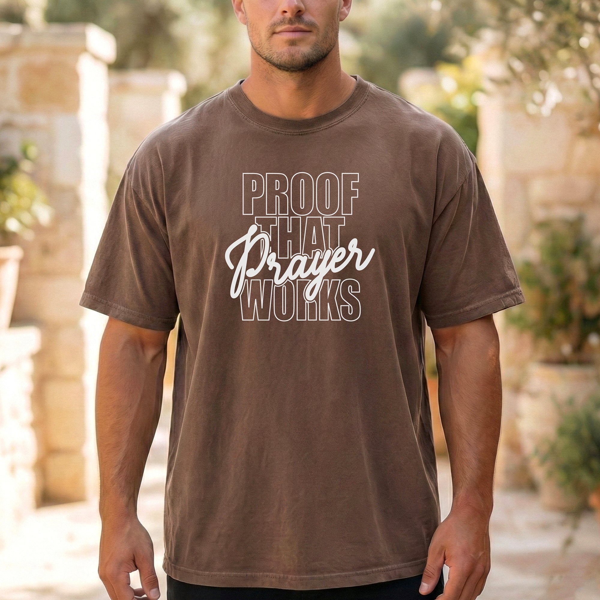 Proof That Prayer Works T-Shirt, Inspirational Faith Graphic Tee