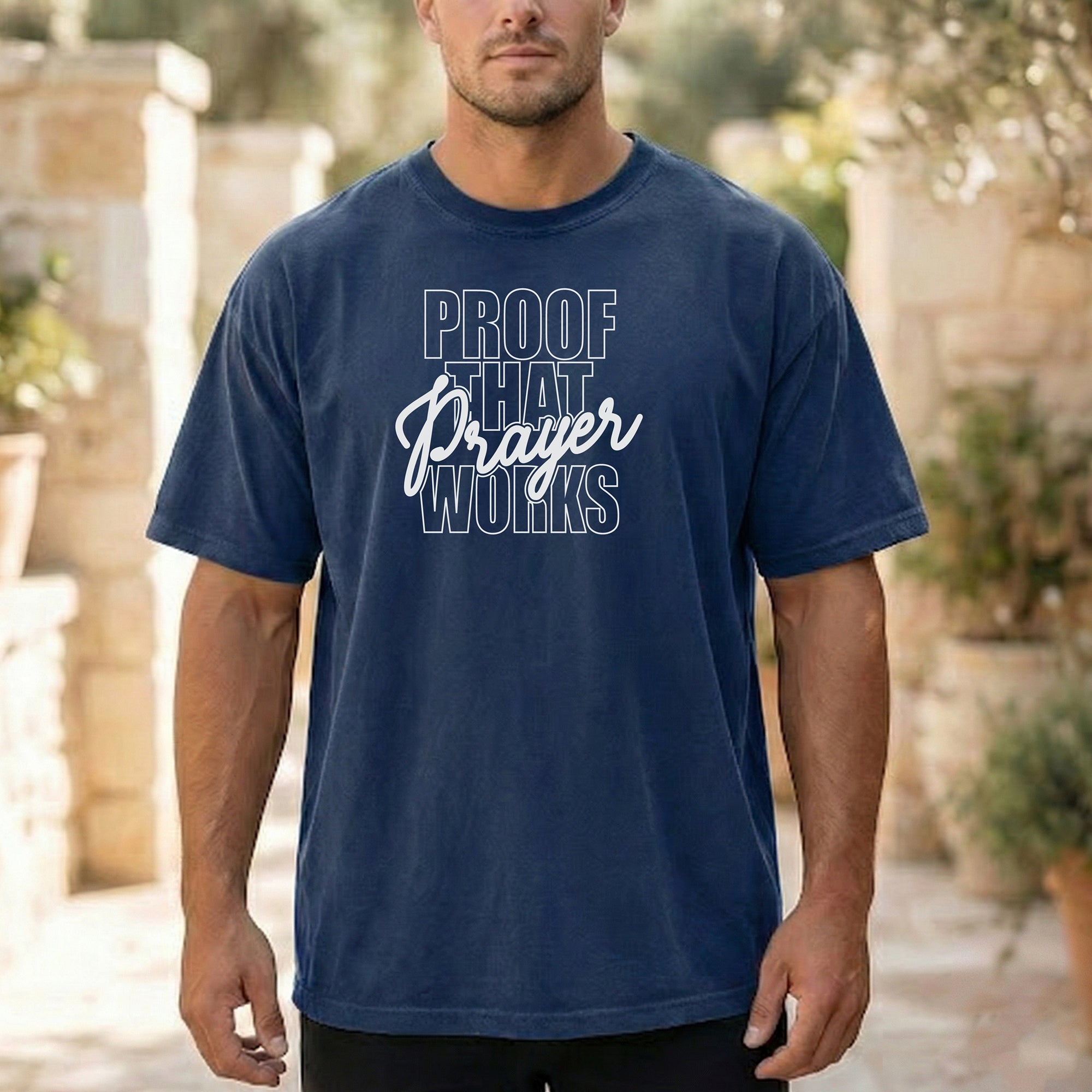 Proof That Prayer Works T-Shirt, Inspirational Faith Graphic Tee