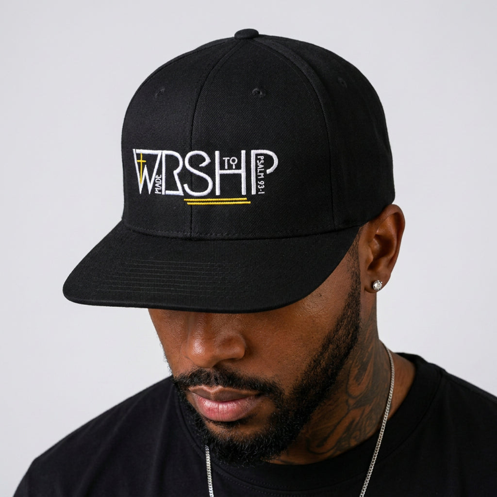 Made to Worship Christian Baseball Cap, Psalm 95:1 Faith Embroidered Hat