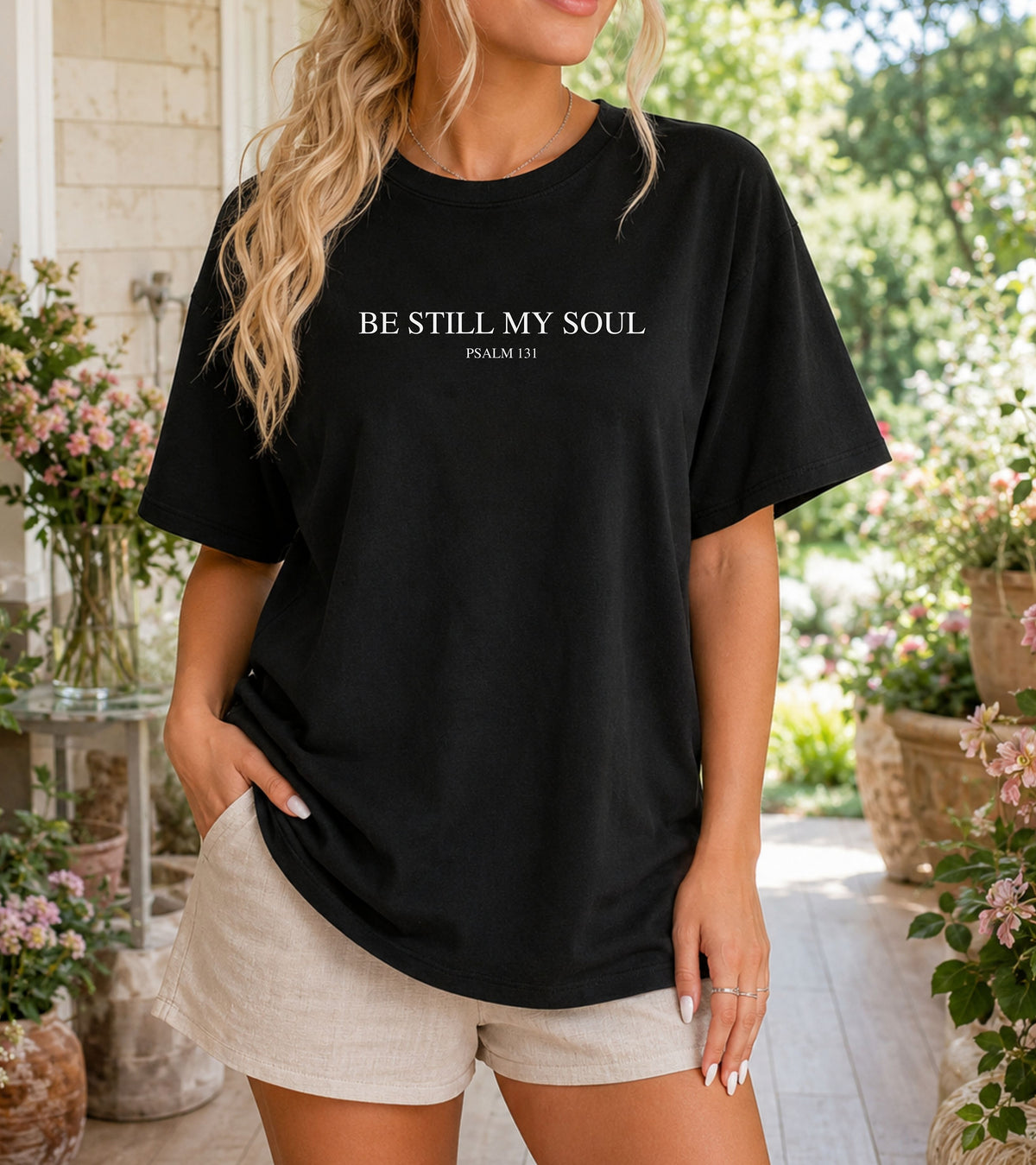 Be Still My Soul Christian T-Shirt, Faith & Trust in God Tee