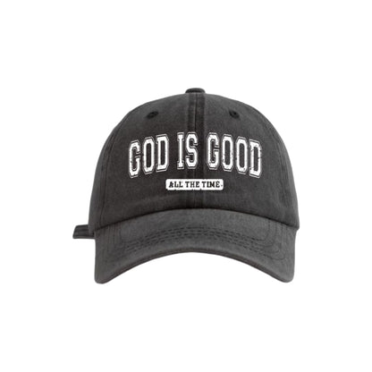 God Is Good All The Time Embroidered Christian Cap