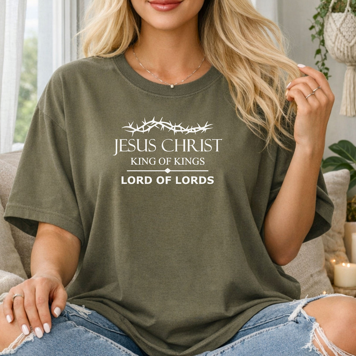 Jesus Christ King of Kings Lord of Lords T-Shirt |  Christian Faith Graphic Tee
