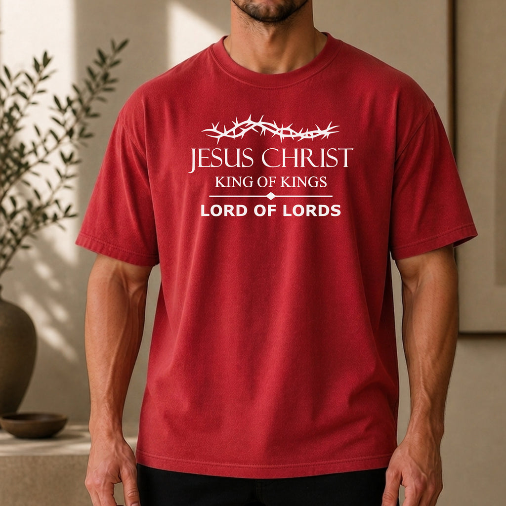 Jesus Christ King of Kings Lord of Lords T-Shirt |  Christian Faith Graphic Tee