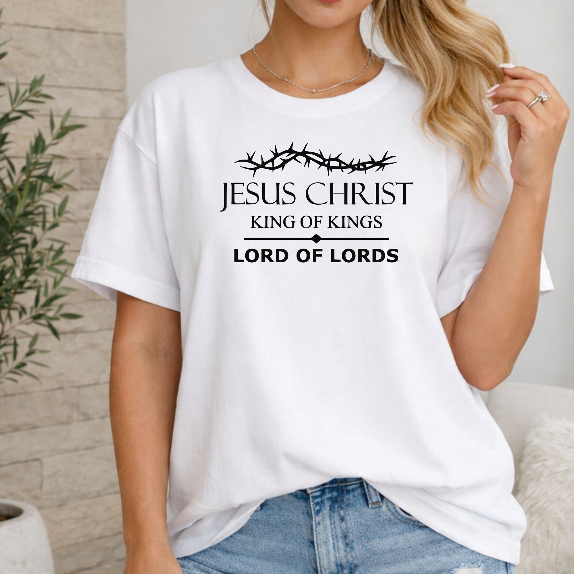 Jesus Christ King of Kings Lord of Lords T-Shirt |  Christian Faith Graphic Tee