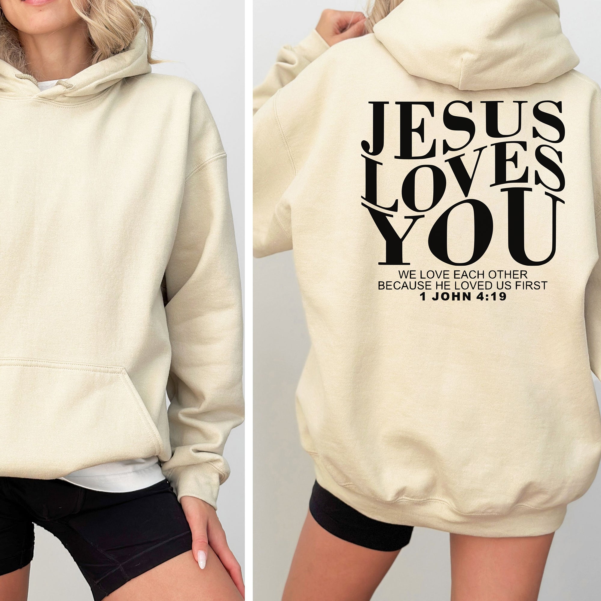 Jesus Loves You Christian Hoodie