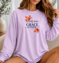 Leaves Fall, Grace Remains Hebrews 13:8 Christian Long Sleeve T-Shirt