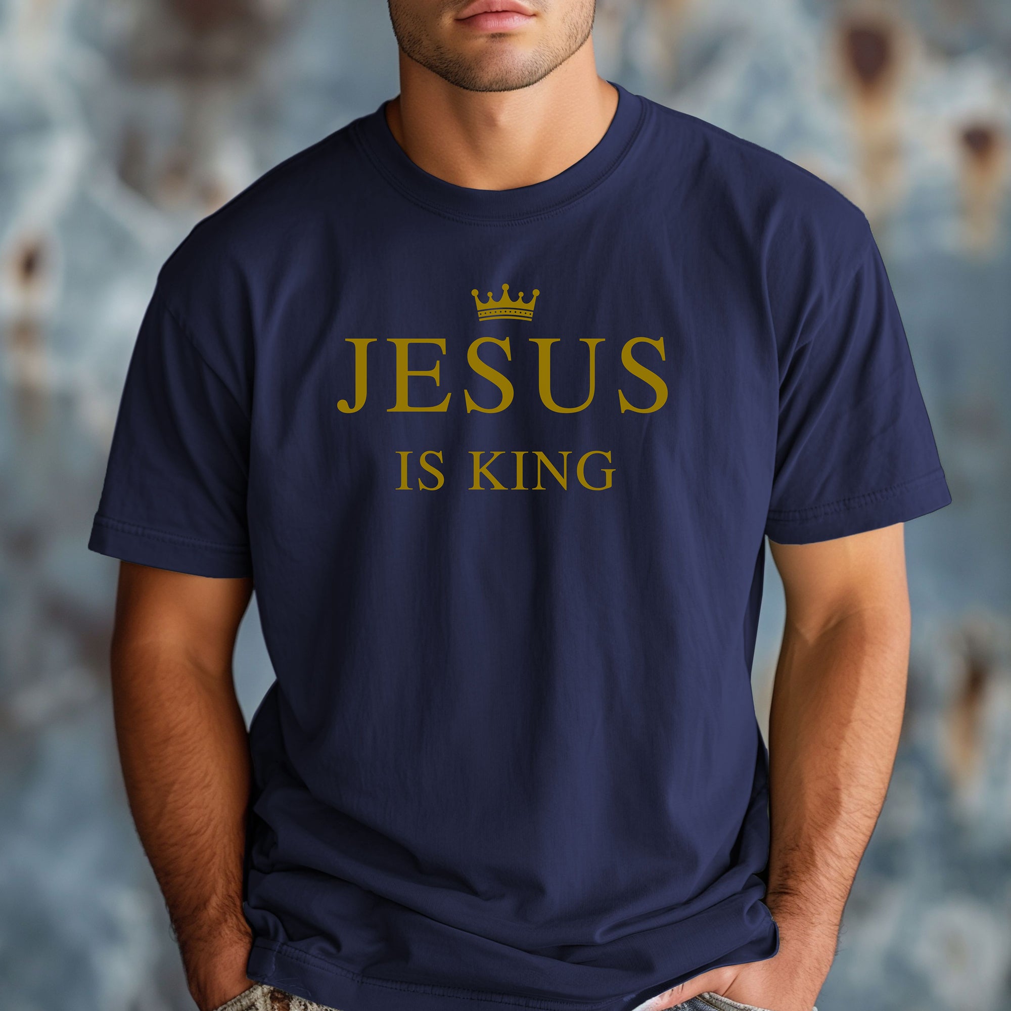 Jesus Is King Christian T-Shirt, Crown of Christ Tee