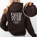 Faith Over Fear Christian Hoodie, Psalm 118-6 Scripture Pullover