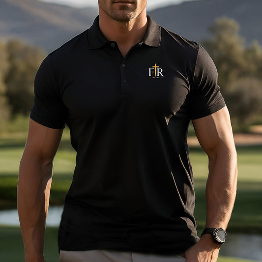 Faith Real Apparel Men’s Embroidered Polo Shirt