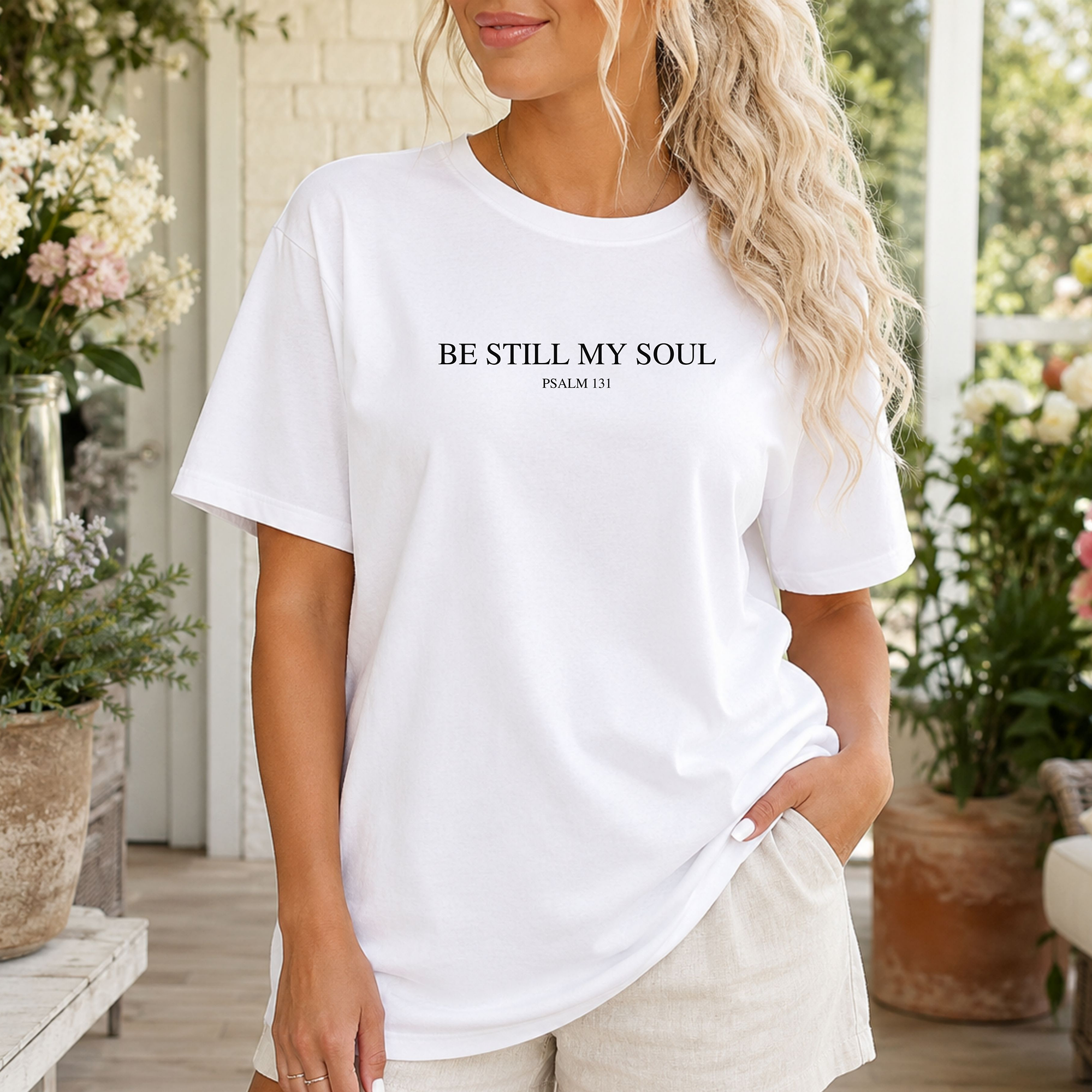 Be Still My Soul Christian T-Shirt, Faith & Trust in God Tee