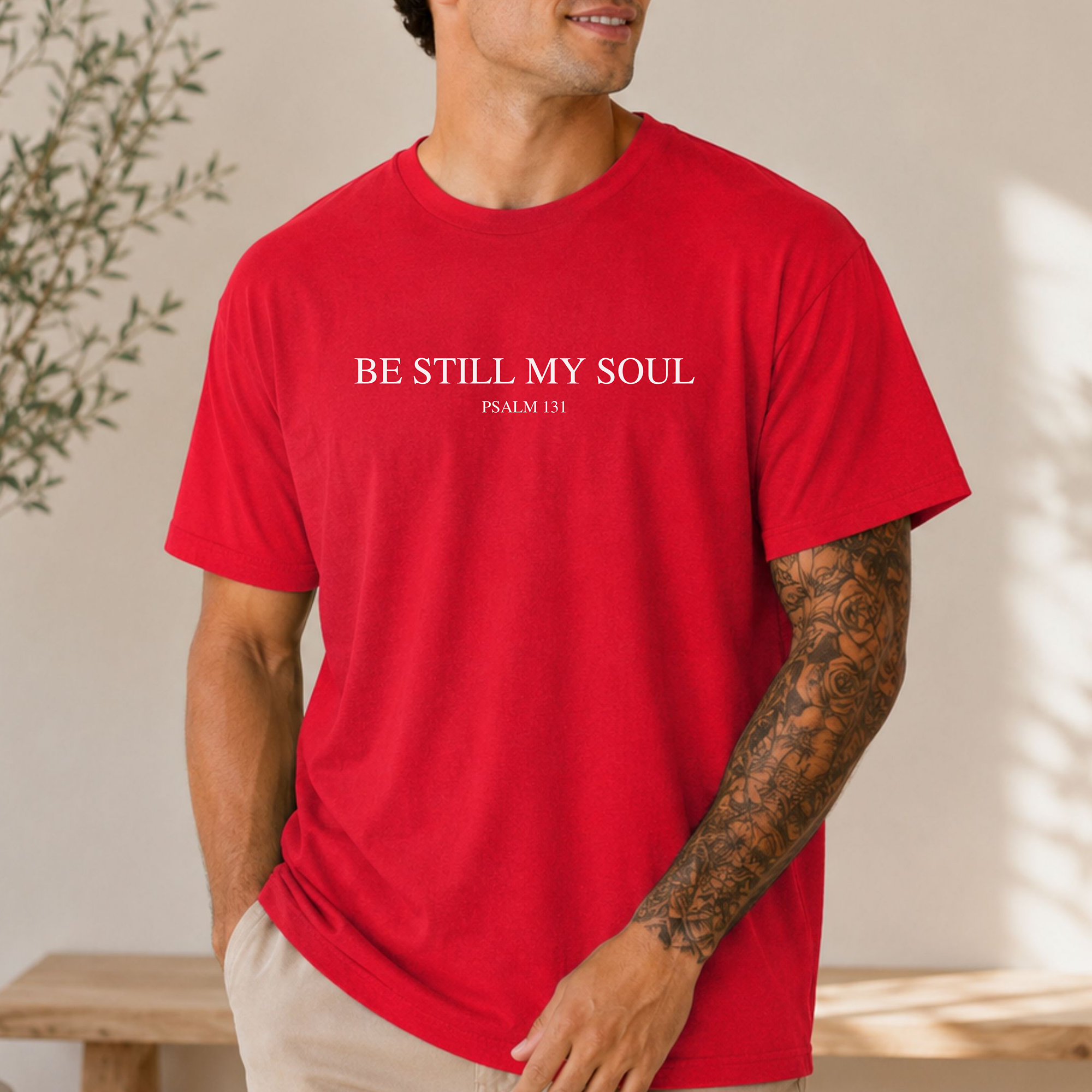 Be Still My Soul Christian T-Shirt, Faith & Trust in God Tee
