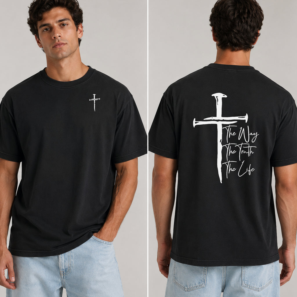 The Way, The Truth, The Life T-Shirt, John 14:6 Front & Back Tee