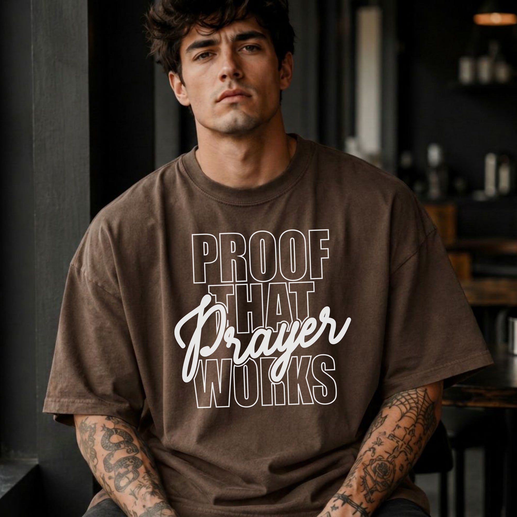 Proof That Prayer Works T-Shirt, Inspirational Faith Graphic Tee
